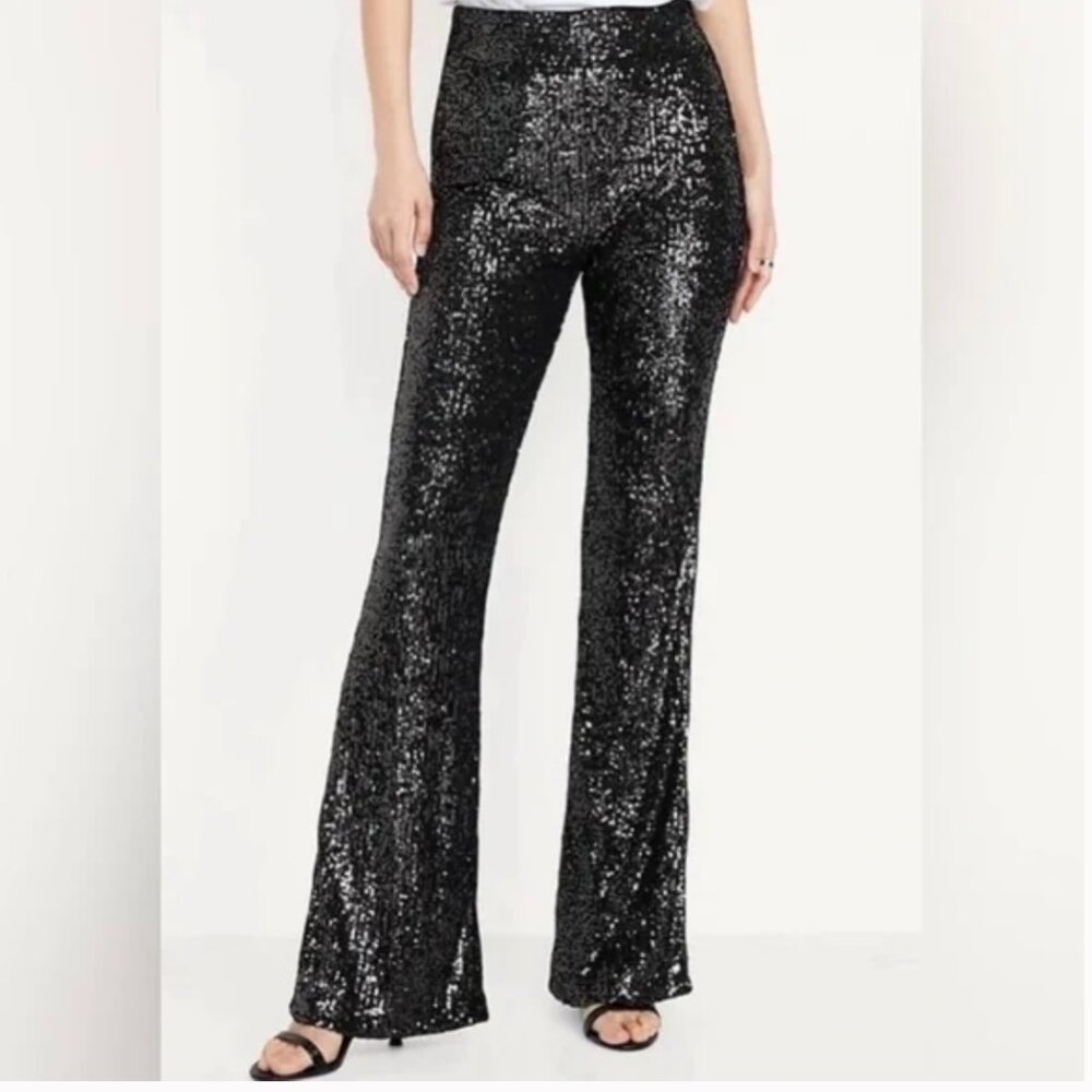 Sequin Black Women's Pants